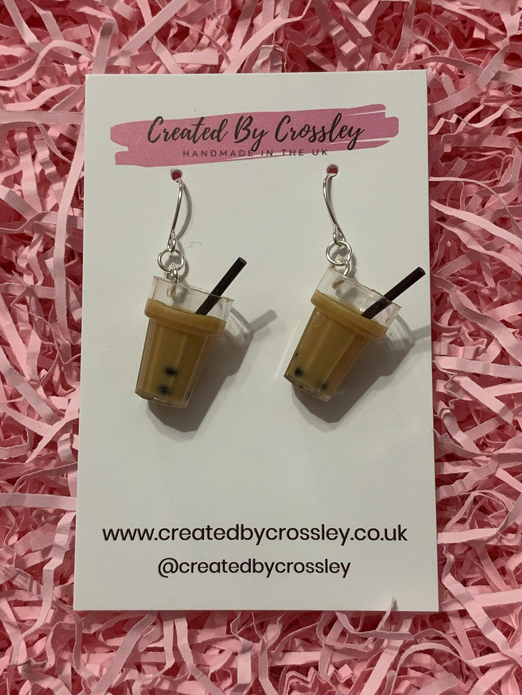 Bubble Tea Charm Earrings