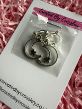 Load image into Gallery viewer, Moon and Star Clip On Earrings
