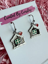 Load image into Gallery viewer, Gingerbread House Charm Earrings
