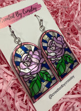Load image into Gallery viewer, Large Rose Arch Charm Earrings

