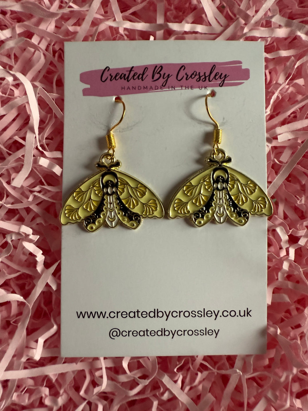 Moth Charm Earrings