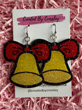 Load image into Gallery viewer, Large Christmas Bells Charm Earrings
