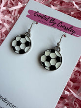 Load image into Gallery viewer, Football Charm Earrings
