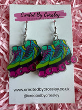 Load image into Gallery viewer, Rollerskate Charm Earrings
