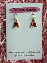Load image into Gallery viewer, Mini Gem Bells Charm Earrings
