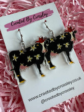 Load image into Gallery viewer, Fun Cow Charm Earrings
