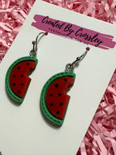 Load image into Gallery viewer, Watermelon Charm Earrings

