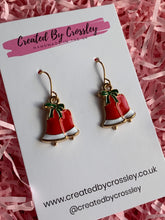 Load image into Gallery viewer, Christmas Bell Charm Earrings
