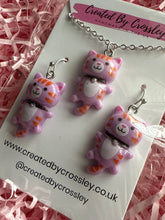 Load image into Gallery viewer, Purple Cat Jewellery Set
