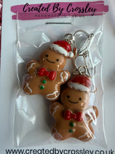 Load image into Gallery viewer, Chunky Gingerbread Man Clip On Earrings
