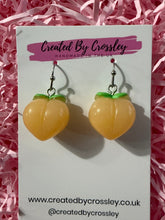 Load image into Gallery viewer, Peach Charm Earrings
