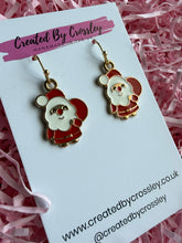 Load image into Gallery viewer, Santa Charm Earrings
