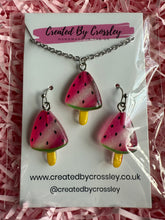 Load image into Gallery viewer, Watermelon Lolly Jewellery Set

