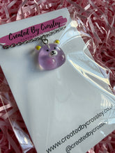 Load image into Gallery viewer, Purple Bear Charm Necklace
