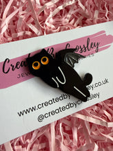 Load image into Gallery viewer, Bat Cat Pin Badge
