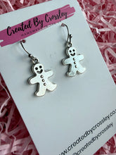 Load image into Gallery viewer, Gingerbread Man Charm Earrings

