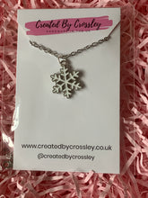 Load image into Gallery viewer, Snowflake Charm Necklace
