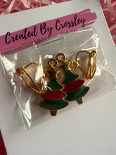 Load image into Gallery viewer, Christmas Tree Clip On Earrings

