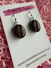 Load image into Gallery viewer, Coffee Bean Charm Earrings
