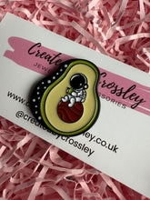 Load image into Gallery viewer, Space Avocado Pin Badge
