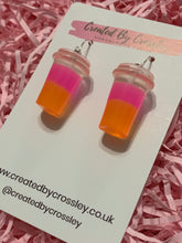 Load image into Gallery viewer, Two Tone Fruit Drink Charm Earrings
