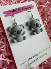 Load image into Gallery viewer, Koala Charm Earrings
