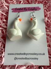 Load image into Gallery viewer, Swan Charm Earrings
