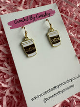 Load image into Gallery viewer, Coffee Cup Charm Earrings
