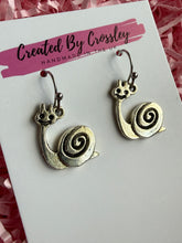 Load image into Gallery viewer, Smiling Snail Charm Earrings
