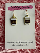 Load image into Gallery viewer, Coffee Cup Charm Earrings
