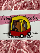 Load image into Gallery viewer, Car Capybara Pin Badge
