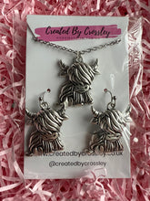 Load image into Gallery viewer, Highland Cow Jewellery Set
