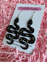 Load image into Gallery viewer, Large Snake Charm Earrings
