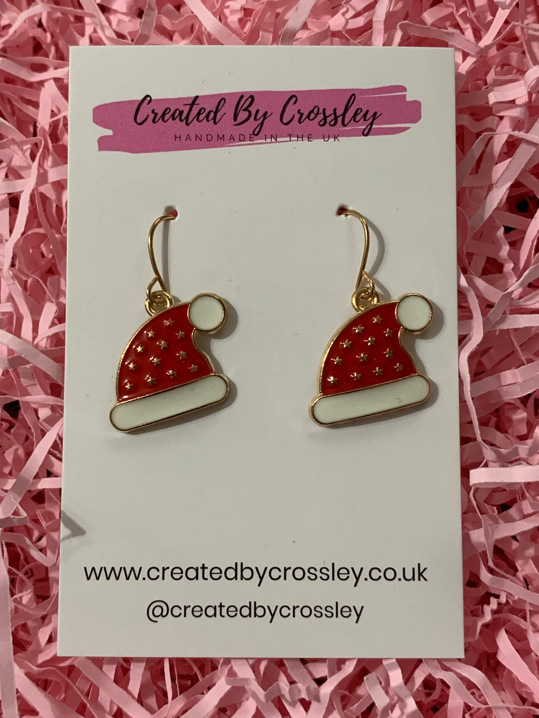 Santa Hat Charm Earrings