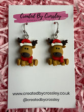 Load image into Gallery viewer, Reindeer Charm Earrings
