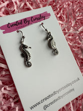 Load image into Gallery viewer, Seahorse Charm Earrings
