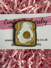 Load image into Gallery viewer, Egg Toast Pin Badge
