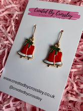 Load image into Gallery viewer, Christmas Bell Charm Earrings
