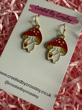 Load image into Gallery viewer, Mushroom Guy Charm Earrings
