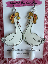 Load image into Gallery viewer, Duck and Egg Charm Earrings
