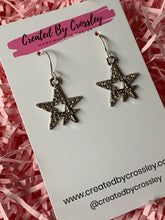 Load image into Gallery viewer, Sparkly Star Charm Earrings
