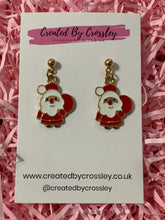 Load image into Gallery viewer, Santa Stud Charm Earrings
