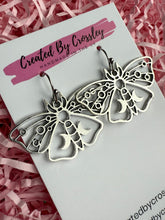 Load image into Gallery viewer, Celestial Moth Charm Earrings

