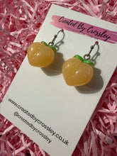 Load image into Gallery viewer, Peach Charm Earrings

