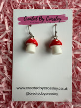 Load image into Gallery viewer, Mushroom Charm Earrings
