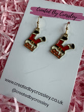 Load image into Gallery viewer, Santa Claus Chimney Charm Earrings
