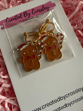 Load image into Gallery viewer, Gingerbread Man Clip On Earrings

