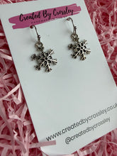 Load image into Gallery viewer, Snowflake Charm Earrings
