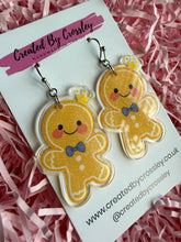 Load image into Gallery viewer, Gingerbread Man Charm Earrings
