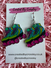 Load image into Gallery viewer, Rollerskate Charm Earrings
